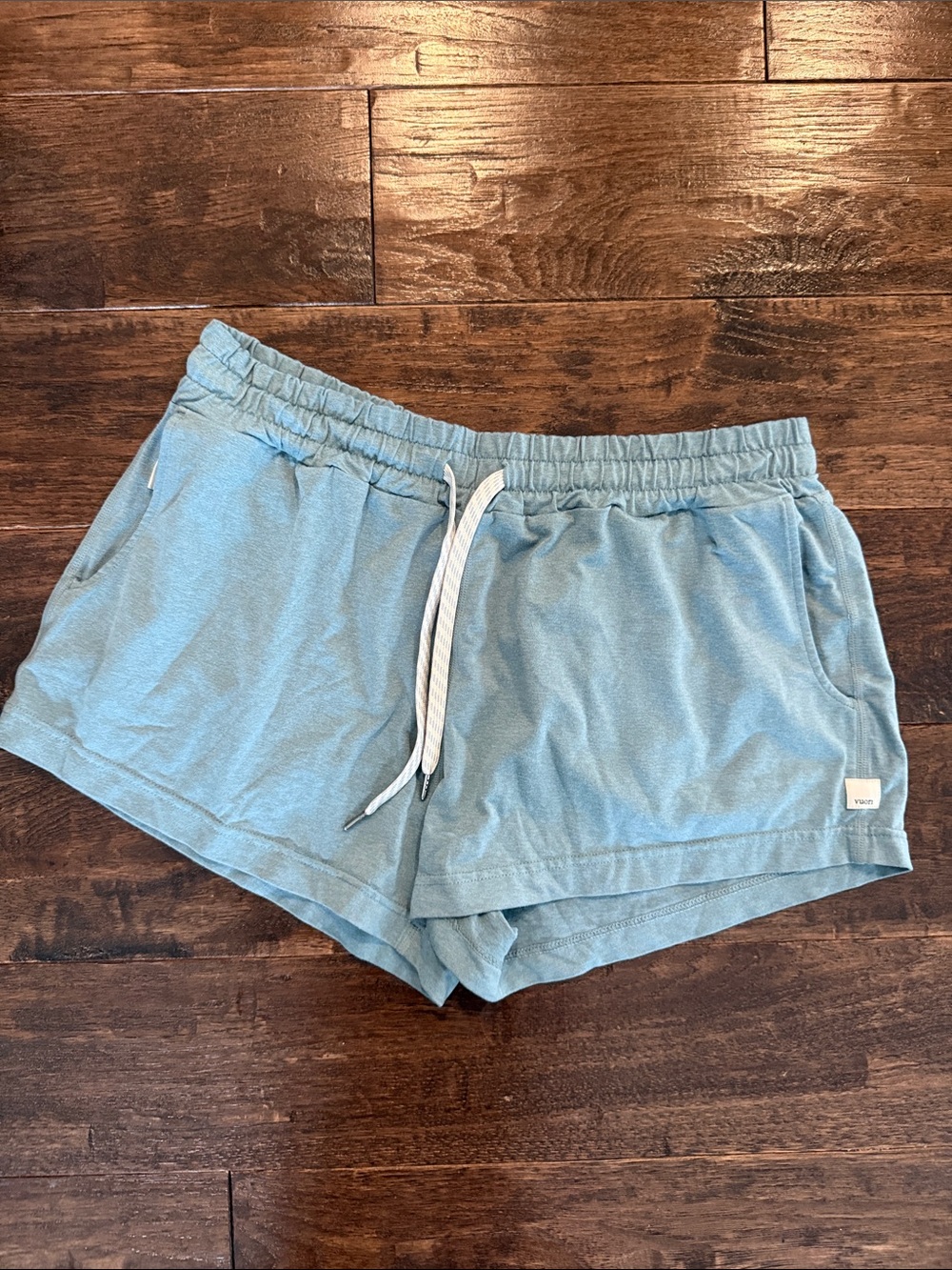 Vuori Women's Light Blue Athletic Drawstring Shorts
